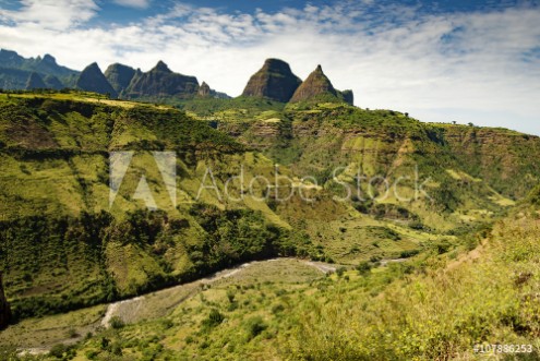 Picture of Landscape view of the Simien Mountains National Park in Northern Ethiopia